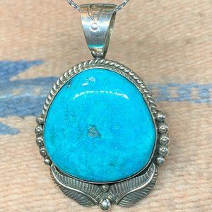 Sleeping Beauty Turquoise Pendant #3458